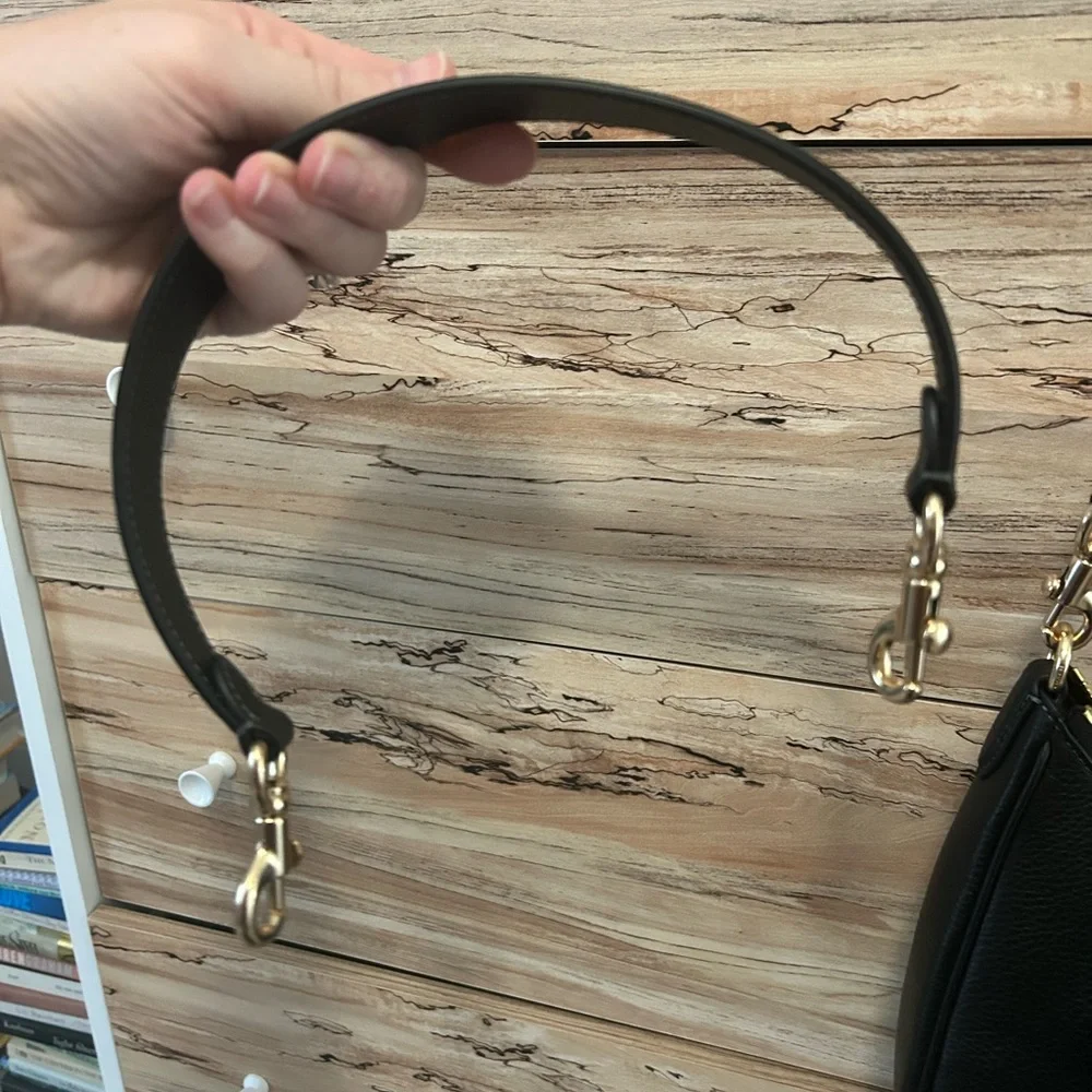 Coach Teri Hobo Bag with Gold Accents - Picture 5 of 12